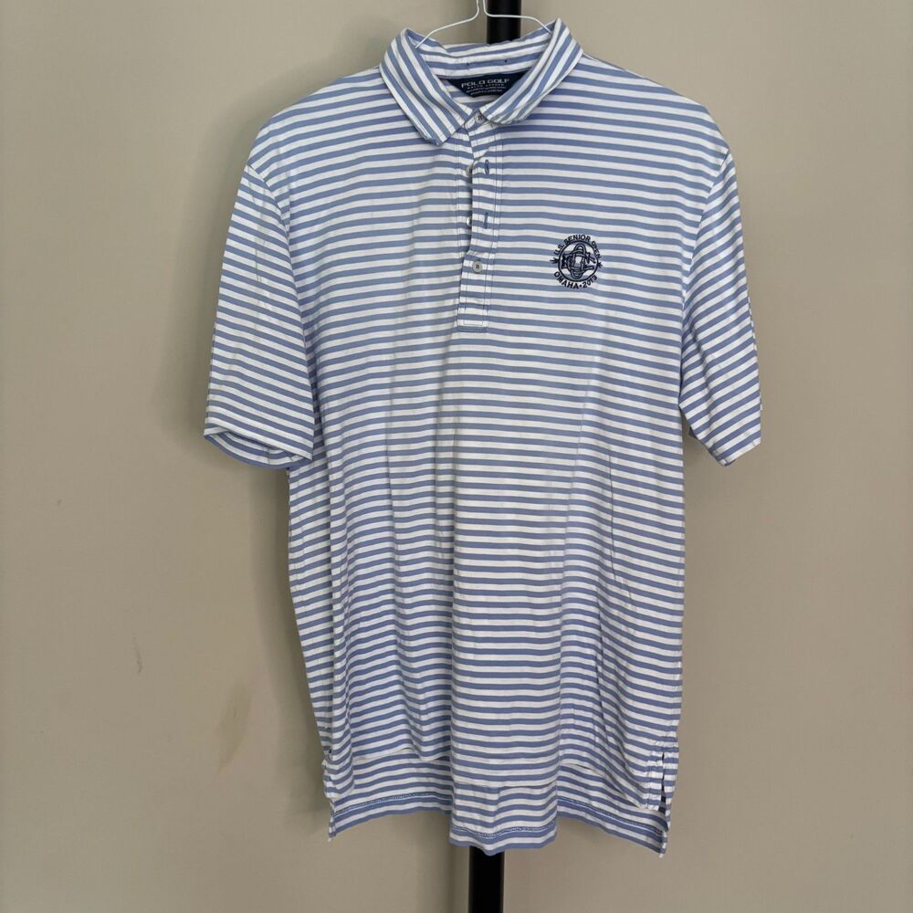Polo Golf Ralph Lauren Men's XL U.S. Senior Open Omaha 2013 Pima Cotton Polo